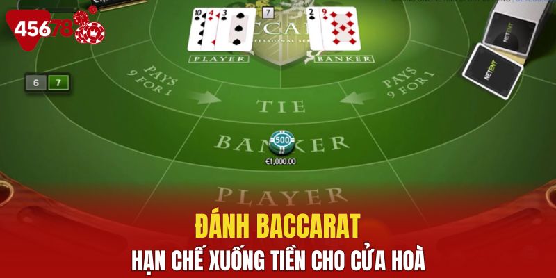 Không chọn cửa Hoà khi đặt cược Baccarat